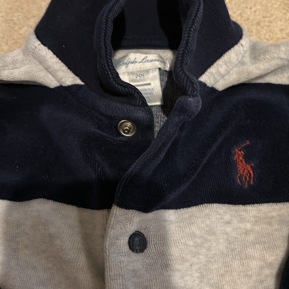 Ralph Lauren little boy, size 24 month, gray and navy sweater - Picture 2 of 6